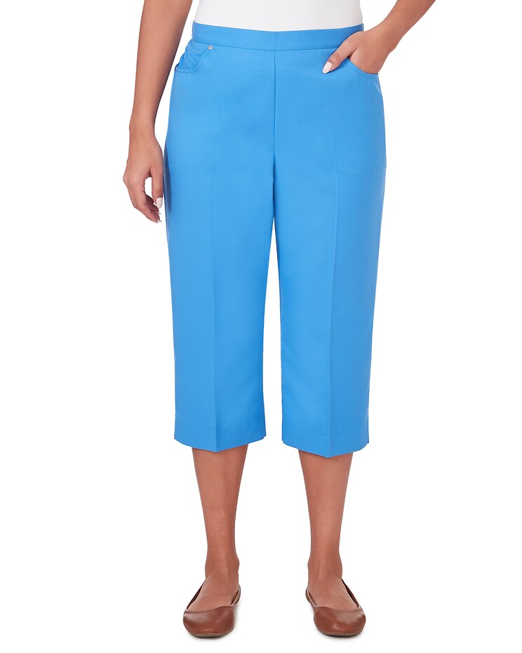 Alfred Dunner® Paradise Island Island Twill Capri image number 1