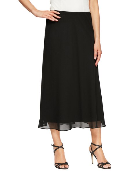Tea-Length A-Line Georgette Skirt