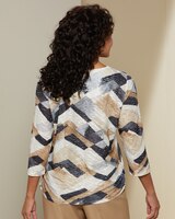 Abstract Chevron Tee by Alfred Dunner thumbnail number 2
