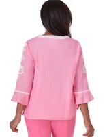 Alfred Dunner® Paradise Island V-Neck Embroidered Top thumbnail number 2
