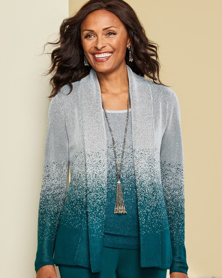 Ombré Shimmer Sweater Tank Top image number 2