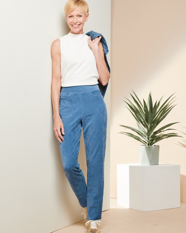 Knit Cord Pants image number 2