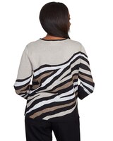 Alfred Dunner® Classics Animal Jacquard Beaded Top thumbnail number 5