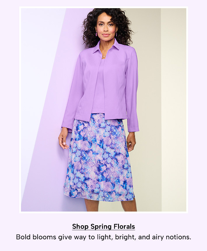 Shop Spring Florals - Bold blooms give way to light, bright, and airy notions.