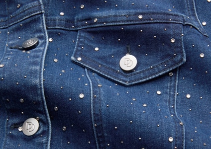 Slimtacular® Dream Jean Jacket with Sparkle image number 1
