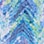 Alfred Dunner® Moody Blues Ikat Chevron 3/4 Sleeve Top